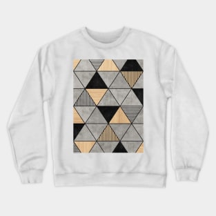 Concrete and Wood Triangles 2 Crewneck Sweatshirt